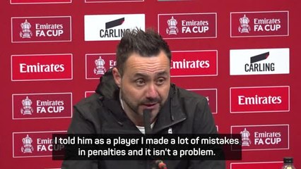 De Zerbi 'proud' of March despite penalty miss