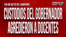 Custodios del gobernador de Corrientes agredieron a docentes