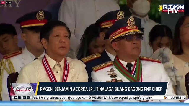 PGen. Benjamin Acorda Jr., itinalaga bilang bagong PNP Chief