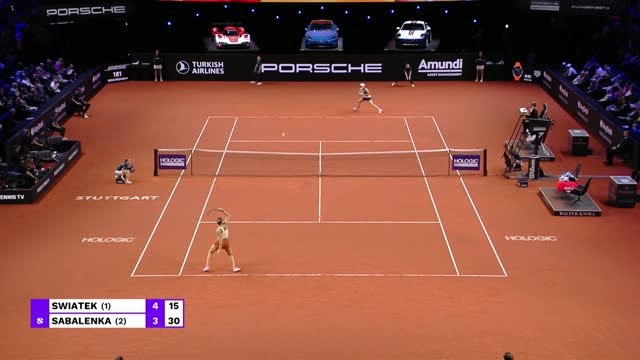 Swiatek beats Sabalenka to retain Stuttgart title