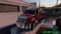 International ProStar Dump truck - American Truck Simulator - Colombia Real Map.