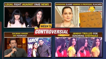 Aaradhya's Legal Fight, Kangana Slams Vamika's Proposal Card, Salman Angry On #Sidnaaz | Top 10 News