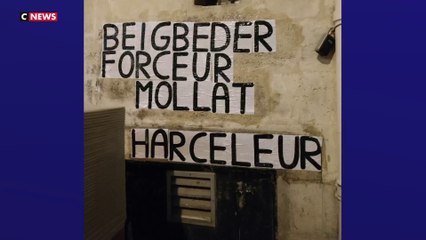 Gironde : des collages devant une librairie bordelaise qui devait accueillir Frédéric Beigbeder