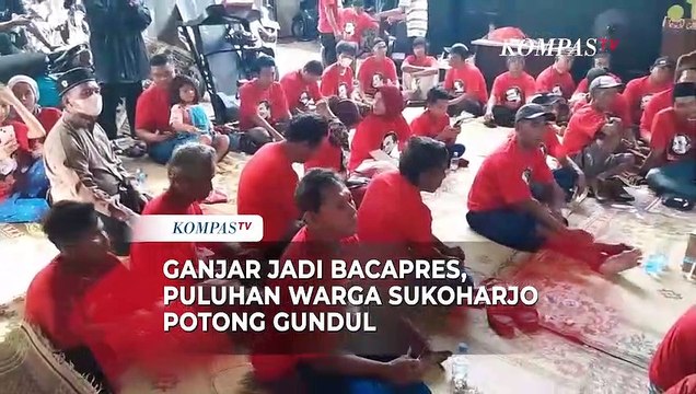 Ganjar jadi Bakal Capres, Puluhan Warga Sukoharjo Potong Gundul