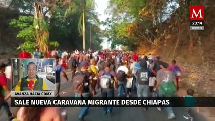 Caravana migrante pausa recorrido en Chiapas para descansar; mañana reanudarán caminata