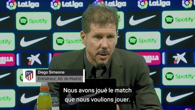 30e j. - Simone : Nous avons joué le match que nous voulions jouer