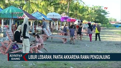 Bisa Bersantai hingga Main Ragam Wahana, Pantai Akkarena Makassar Ramai Pengunjung!