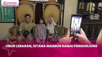 Libur Lebaran, Istana Maimun Ramai Pengunjung
