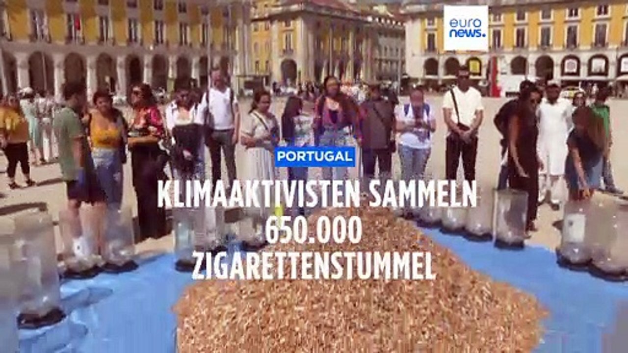 Umweltwarnung: Aktivisten sammeln 650 000 Zigarettenstummel