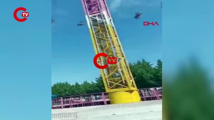 Bursa'da lunaparkta korkutan anlar! Çok sayıda kişi ölümden döndü...