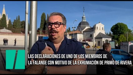 Un miembro de la falange: "Aquí estamos muchos que no tuvimos ningún privilegio durante el régimen de Franco pero que nos enamoramos de José Antonio al leerle"