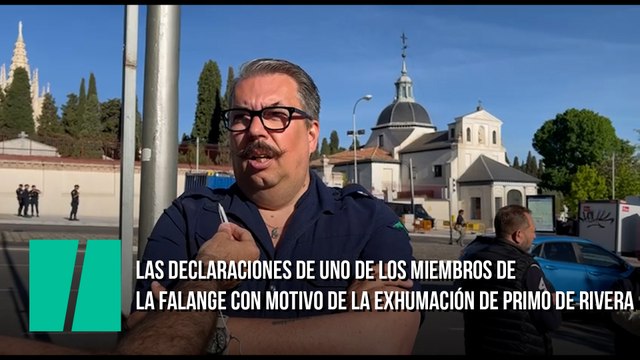 Un miembro de la falange: Aquí estamos muchos que no tuvimos ningún privilegio durante el régimen de Franco pero que nos enamoramos de José Antonio al leerle