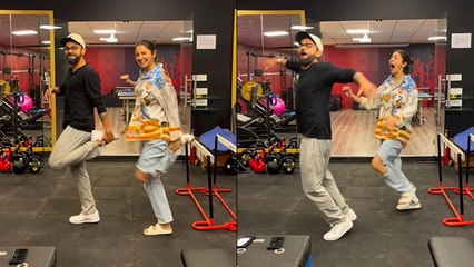 Anushka Sharma के टक्कर से Virat Kohli गिरते गिरते बचे Dance Reel Viral, Watch Video