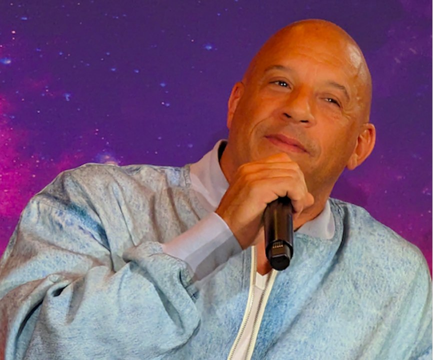 Vin Diesel says I Am Groot in french, italian, german - Paris 2023