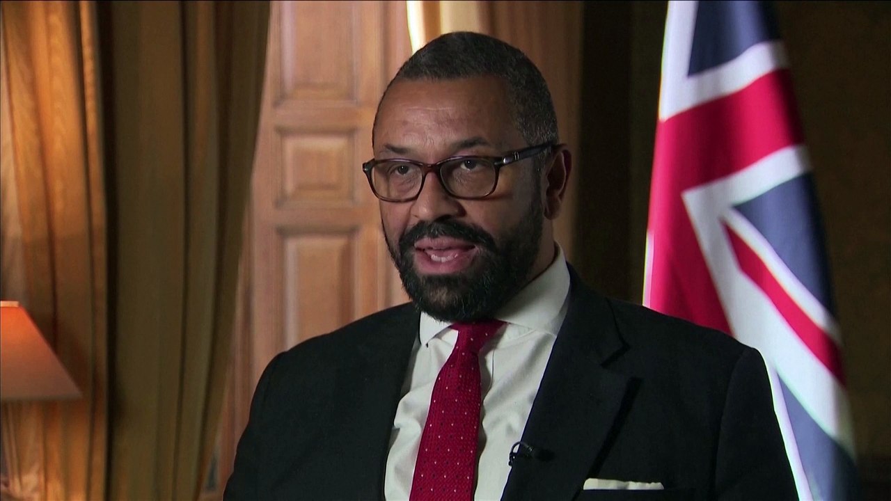 James Cleverly confirms the British embassy in Khartoum has been temporarily closed as drone footage shows smoke rising above the city