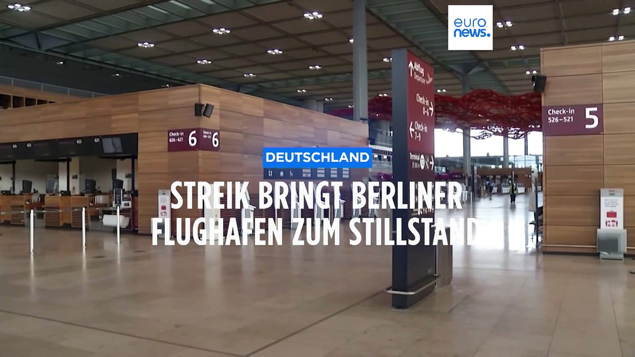 Gähnende Leere auf BER - Spontaner Warnstreik auch am Hamburg Airport