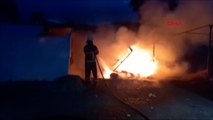 İskenderun'da depremzedelerin kaldığı çadırda yangın