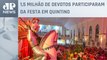 Fiéis lotam igrejas e ruas em comemoração ao Dia de São Jorge no Rio