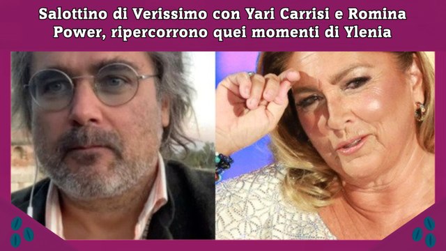 Salottino di Verissimo con Yari Carrisi e Romina Power, ripercorrono quei momenti di Ylenia