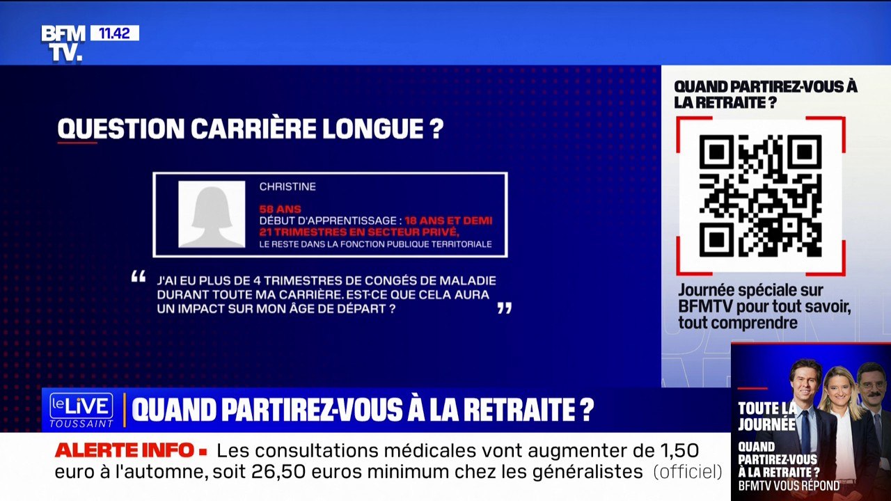 Quel impact a un arrêt maladie sur mon âge de départ ? BFMTV répond à vos questions sur les retraites