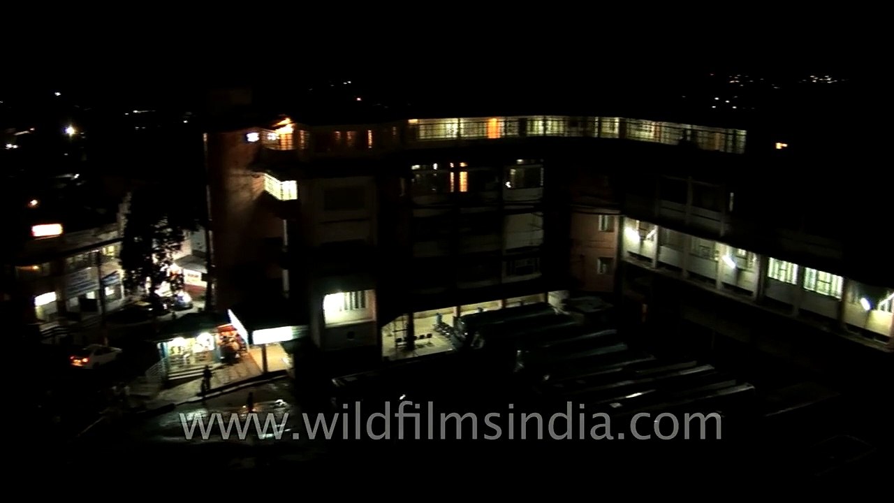 Shillong city view at night