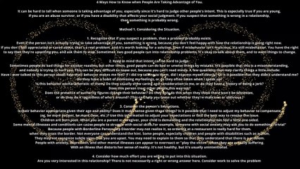 4 Ways How to Know when People Are Taking Advantage of You.