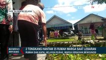 Video Amatir Rekam Detik-Detik Dua Kapal Tongkang Hantam 35 Rumah