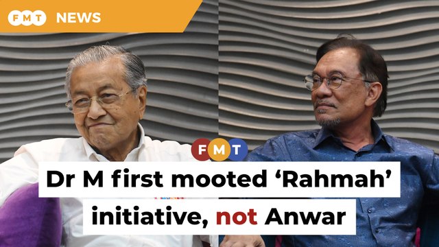 ‘Rahmah’ initiative brainchild of Dr M, not Anwar, claims GTA man