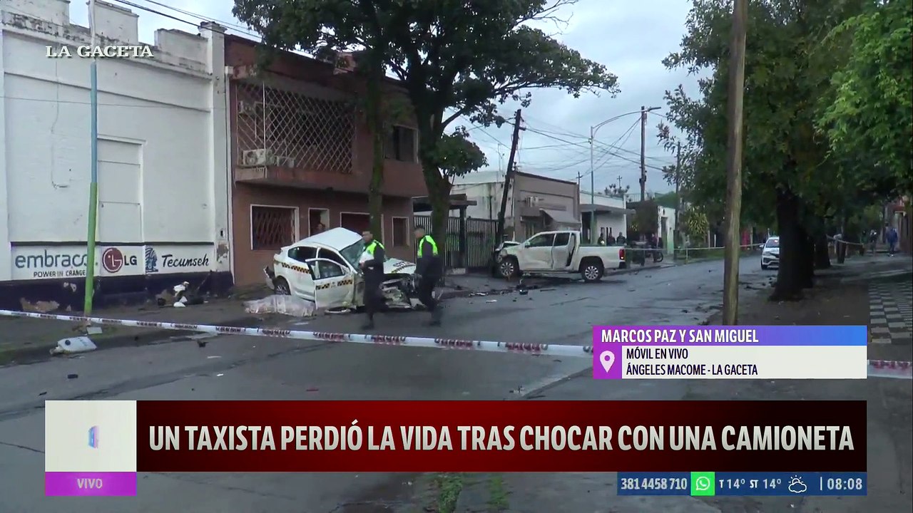 Accidente fatal: Un taxista murió en un choque en Marcos Paz y San Miguel