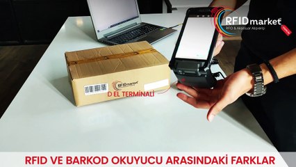 RFID VE BARKOD OKUYUCU ARASINDAKİ OKUMA FARKINI TEST ETTİK