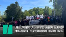 Los falangistas la lían ante San Isidro: la Policía carga contra los nostálgicos de Primo de Rivera 
