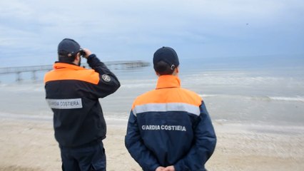 Pescatore disperso a Rimini: il video della ricerche