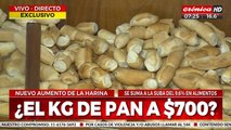 Nuevo aumento de la harina llevaría el kilo de pan a 700 pesos