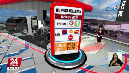 Ilang produktong petrolyo, may bawas-presyo simula bukas | 24 Oras