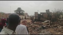 مشاهد خاصة لـ #العربية من منطقة الكلاكلة جنوب #الخرطوم بعد تعرضها للقصف  #السودان