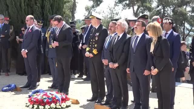 Fransız ve İngiliz Anıtı'nda tören düzenlendi
