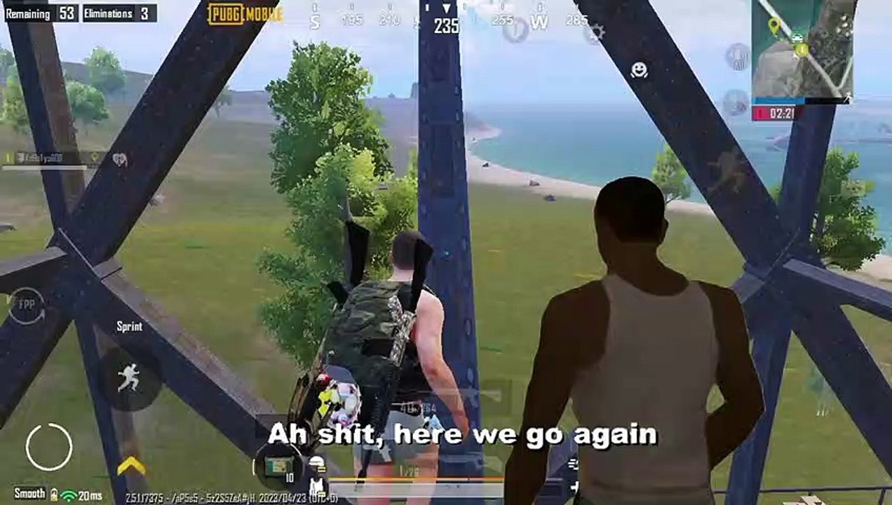 victor trolling noob enemies in Bridge camp