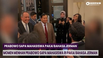 Momen Menhan Prabowo Sapa Mahasiswa RI Pakai Bahasa Jerman