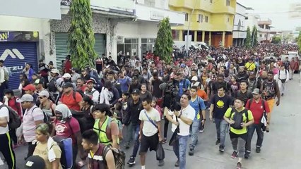 Mexique: marche de migrants pour protester contre l'incendie meurtrier de Ciudad Juarez