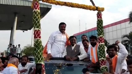 నిర్మల్: జిల్లాకు చేరిన ఏలేటి మహేశ్వర్ రెడ్డి.. భారీ గజమాలతో స్వాగతం