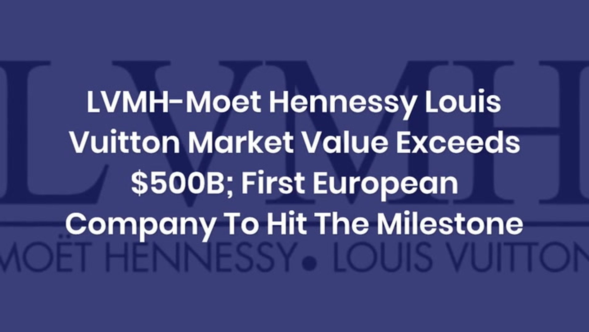 Lvmh Moet Hennessy Louis Vuitton Share Priced