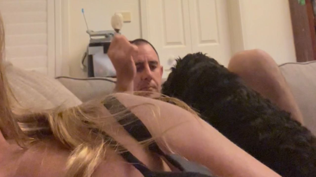 Woman secretly records husband sharing ice-cream with the dog he didn't want