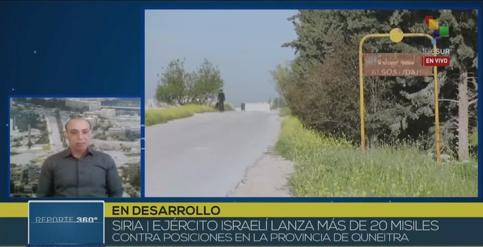 Ejército israelí ataca posiciones al sudoeste de Damasco, Siria