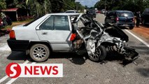 Senior citizen dies in multi-vehicle accident near Kluang