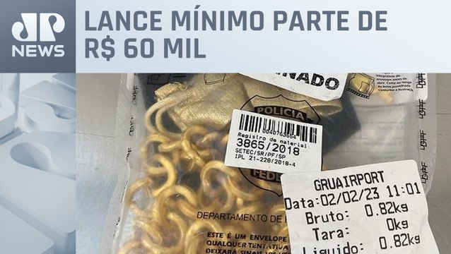 Receita Federal faz leilão com joias em ouro apreendidas em Guarulhos