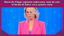 Maria De Filippi reginetta indiscussa, look da urlo al Serale di Amici, ecco quanto costa