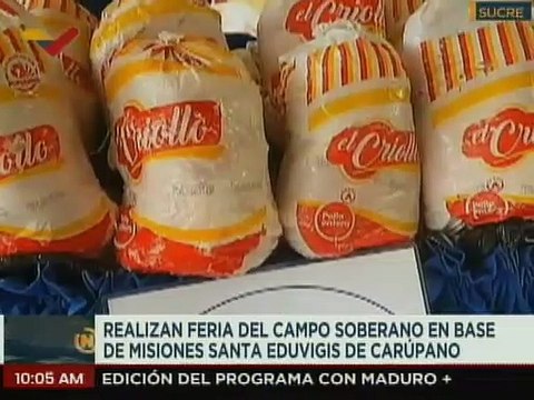 Sucre | Feria del Campo Soberano beneficia a 1.081 familias de 8 comunidades del mcpio. Bermúdez