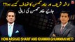 How Arshad Sharif and Khawar Ghumman were met?