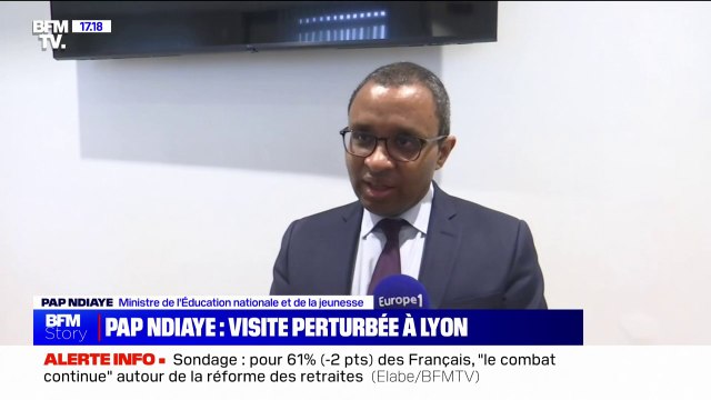 Visite de Pap Ndiaye perturbée à Lyon: Le fait d'un certain nombre de fauteurs de troubles pour le ministre de l'Éducation