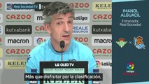 Imanol desvela en rueda de prensa un enfado con su hijo para explicar el problema de la afición realista